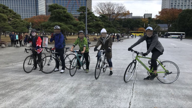 パレスサイクリングでシェア 東京サイクリングツアー レンタサイクル